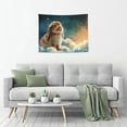 thumbnail image 5 of Picia Starry Sky Cloud Cute Rabbit Pattern Tapestry-Tapestries for Bedroom Living Room Dorm(29x37"), 5 of 8