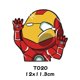 thumbnail image 1 of divertido de dibujos animados marvel vengadores super héroe coche pegatina superman spiderman golpeó la ventana pegatina huangjie unisex, 1 of 2