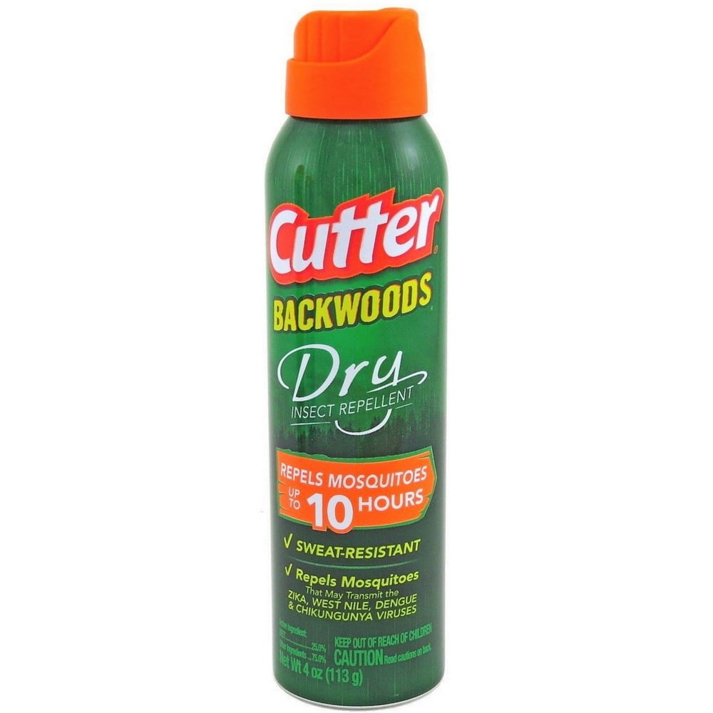 2 Pack Cutter Backwoods Dry Insect Repellent Spray 4 oz
