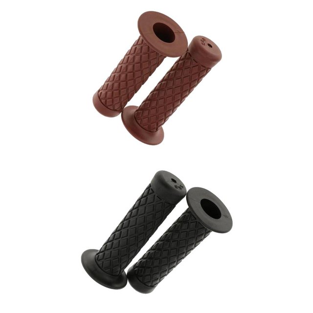2 Par Agarraderas de Manillar de Motocicleta Compatibilidad Universal Durable Impermeable Prueba de Polvo AntiChoque Parte Exterior Color Diseño Múltiple Soledad Manillar de la motocicleta