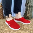 thumbnail image 2 of longantii Mules for Women Summer Orthopedic Shoes with Arch Support Diabetic Air-Cushion Slip-On Walking Shoe Breathable Hollow Out Clogs Lightweight Open Back Shoes Comfortable Closed Toe Mules, 2 of 4