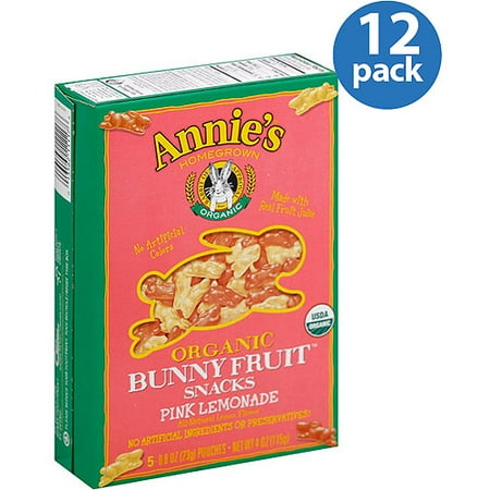 Annies Homegrown Fruit Snack, Pink Lemon