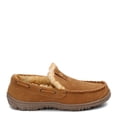 thumbnail image 2 of Clarks Cinnamon Venetian Suede Moccasin Loafers Rounded Toe Fur Lined Slippers (Cinnamon, 12), 2 of 7