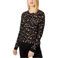 thumbnail image 1 of I.N.C Womens Textured Pullover Sweater, Black, X-Small, 1 of 1