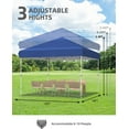 thumbnail image 2 of 10x10 Ft Pop Up Canopy Tent Easy One Person Set-Up, Instant Portable Shelter with 4 Stakes, 4 Ropes, 4 Sandbags for Patio, Outdoor Activities, 2 of 7