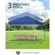 thumbnail image 5 of Carpa Plegable Azul para Exteriores 3x3 metros - Refugio Rápidoáneo Impermeable y Resistente al Viento - Altura Ajustable - UPF 50+ - Montaje por Una Perfil - Incluye Bolsa con Ruedas y Pesos, 5 of 7