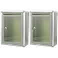 thumbnail image 3 of MLINS 2pcs Wall Mount Postboxes Metal Mail Box Wall Mailbox with Lock Clear Letter Box for Office Home, 3 of 7