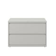 thumbnail image 2 of Hirsh 42 Inch Wide 2 Drawer Metal Lateral File Cabinet for Home and Office, Holds Letter, Legal and A4 Hanging Folders, Gray, 2 of 7