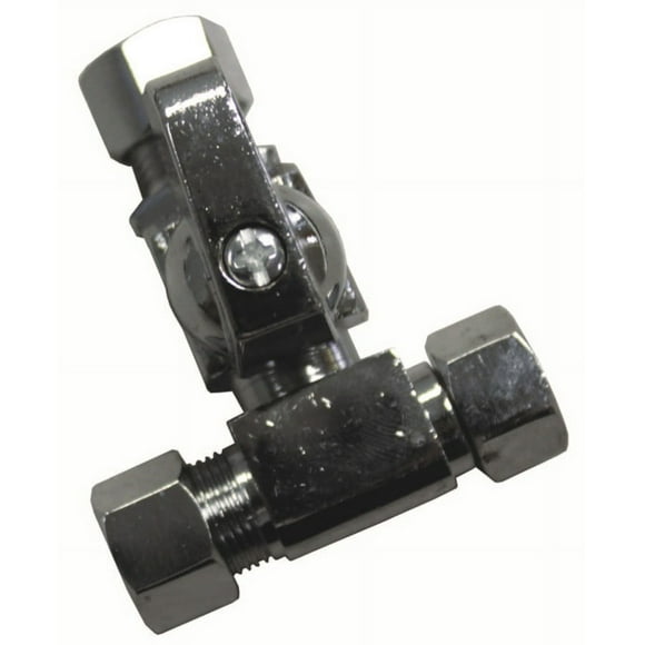 3/8" x 3/8" x 3/8" Compression Tee Valve