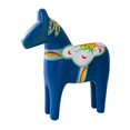 thumbnail image 3 of Estatua de caballo, escultura de madera, figura de animal, decoración moderna para el hogar y la oficina. azul, 3 of 9