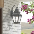 thumbnail image 3 of Livex Lighting Exeter Outdoor Wall Lantern in Charcoal, 3 of 10