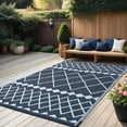 thumbnail image 3 of Outdoor Rug 5‘x8’ for Patios,Plastic Straw Waterproof Mats for Camping,Porch,RV,Picnic,Reversible, 3 of 7