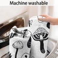 thumbnail image 5 of Black White Mushroom Sketch White Pattern Bathroom Rugs Mat,Non Slip Microfiber Bathroom Rug,Rubber Backing,Soft Bathroom Mats for Bathroom Floor,Tub and Shower,60x24in(150x60cm), 5 of 5