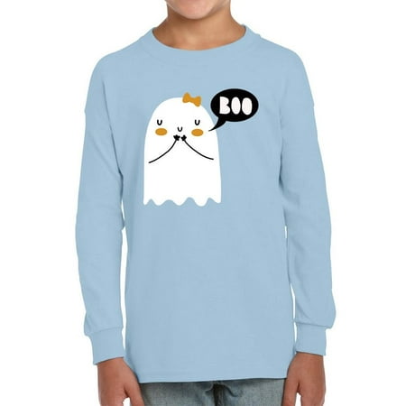 

Boo. Shy Cute Little Ghost Long Sleeve Toddler -Image by Shutterstock 2 Toddler