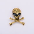 thumbnail image 2 of Qarigey Broche de calavera de estilo Punk, broches encantadores de tibias cruzadas para mujer, bisutería de moda para el Día de San Valentín, Pascua, Accesorios de disfraces Oro Qarigey  AP004648-02, 2 of 6