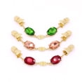 thumbnail image 5 of Accesorio de ropa con hebilla de rebeca de moda con clip de suéter de cristal 3 piezas (rojo, verde, rosa), 5 of 5