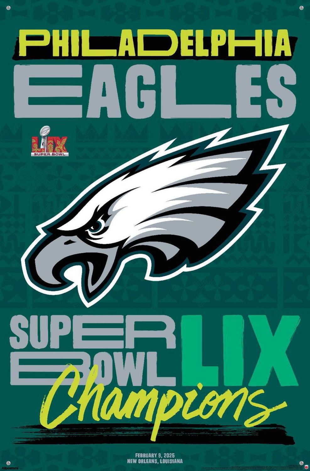 Logo de l'équipe NFL Philadelphia Eagles - Super Bowl LIX