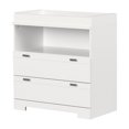 thumbnail image 2 of South Shore Reevo Changing Table with Drawers and Open Storage, in Pure White, 2 of 15