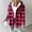 Hot Pink#1, variant on GaThRRgYP Chic Lounge Jacket for Ladies Autumn Winter,Women's Solid Color Long-sleeved Long-sleeved Hooded Casual Coat White M