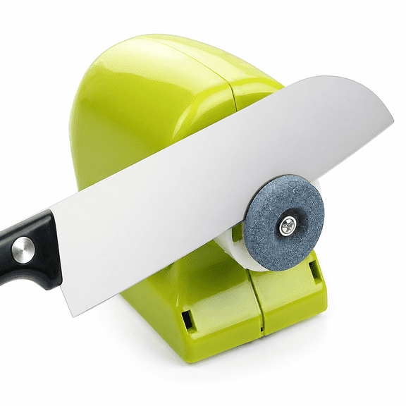 Florvian Electric Knife Sharpener,Automatic Knife Sharpener Tool,Electric Knife Sharpening Machine Tool For Kitchen Knives Scissors Straight Serrated Edges for Repair,Restore,Polish Blades
