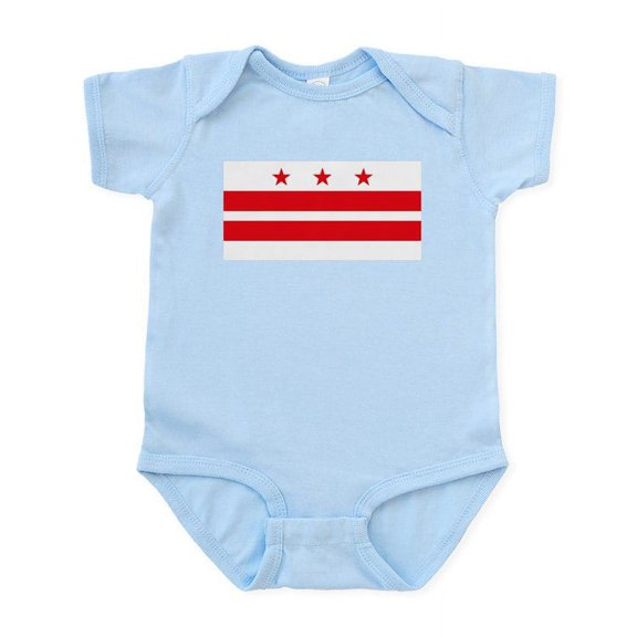 CafePress - District Of Columbia Flag Infant Creeper - Baby Light Bodysuit, Size Newborn - 24 Months