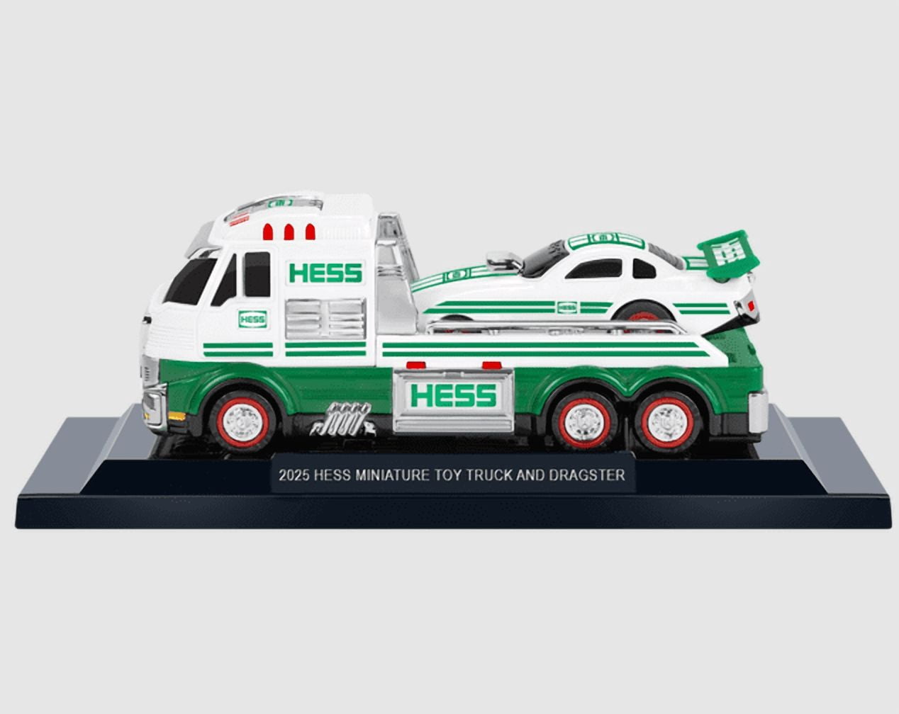 Hess 2025 Mini Collection 5 in 1 Toy Set - Truck with Helicopter, Tanker, Truck with Dragster