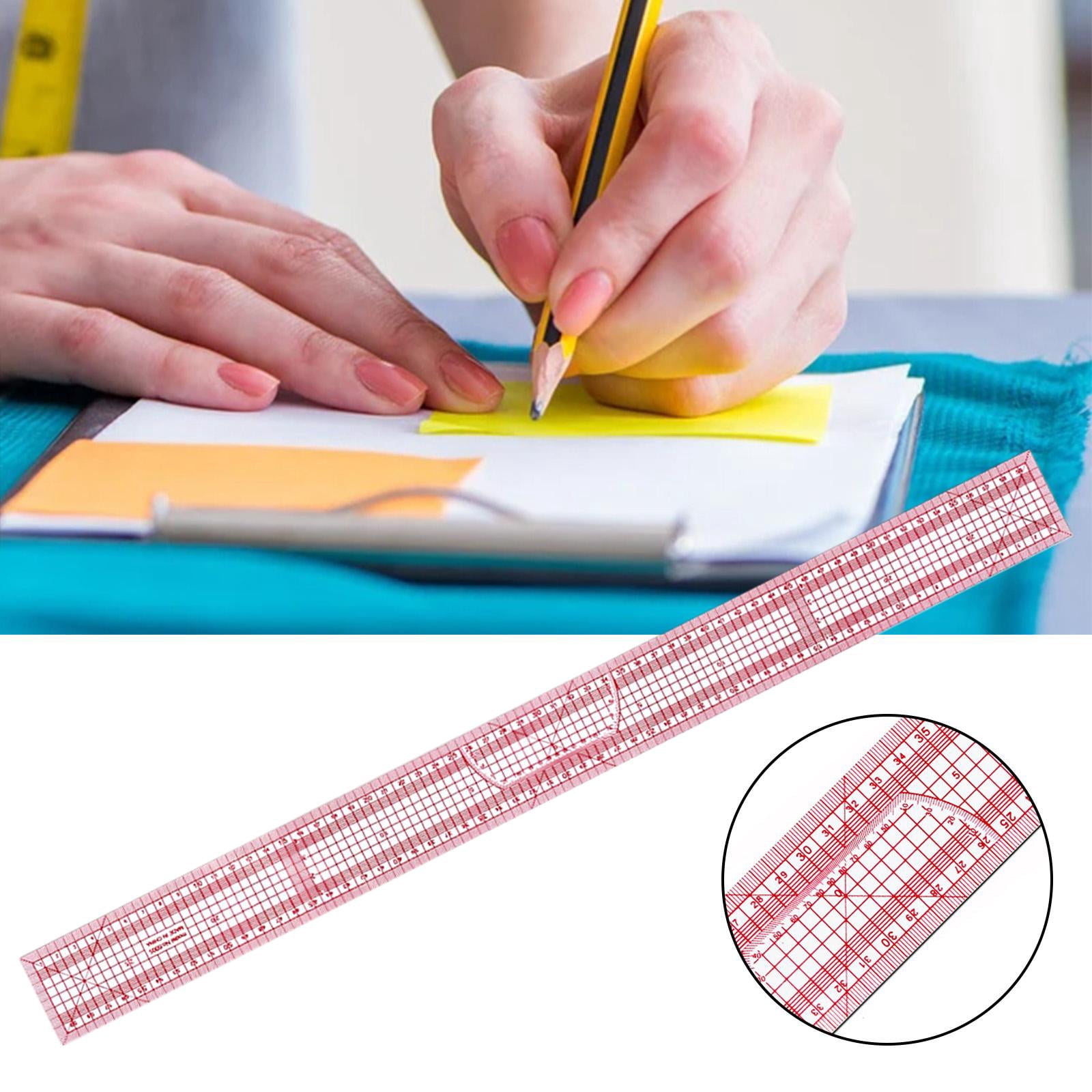 Abbraccia 2x 60cm Soft Tape Quilting Ruler Acrylic ' Ruler Precision Cutting Paper, for Quilting, Sewing & Crafts Template 2 Pcs