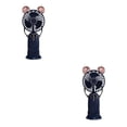 thumbnail image 3 of Matsuzay ABS PP Ventilador portátil Animal Ear Handheld Quiet Running 5 Gear Neck Hanging Brushless Motor Cooling Fans Cooler Dark Blue Azul oscuro Tipo 5 2Conjunto, 3 of 6