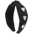 thumbnail image 1 of Diadema de tela para mujer con imitación de pera y decoración de corazón, diadema para mujer, diadema con joyas, 1 of 5