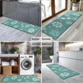 thumbnail image 2 of Turquoise Christmas Snowflake Pattern Kitchen Rug Mat,Kitchen Runner Rugs Non Skid Washable,Decorative Kitchen Floor Mats for Kitchen,Sink,Laundry,17"X47", 2 of 5