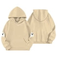 thumbnail image 5 of LRen Halloween Themed Hoodies for Girls Halloween Graphic Hooded Sweatshirts Oversized Long Sleeve Pullover Sweatshirt Kids Preppy Back to school, Halloween, Christmas Hooded Blouse, 5 of 5