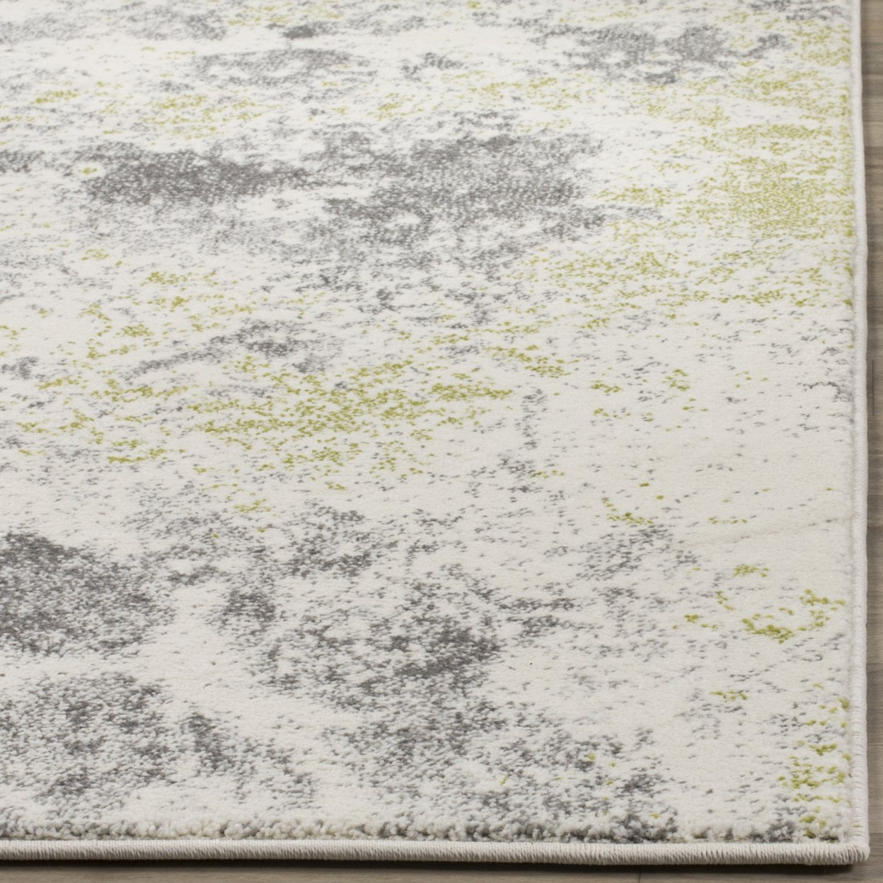 SAFAVIEH Watercolor Isabella Abstract Colorful Area Rug, Ivory/Grey, 8' x 10'