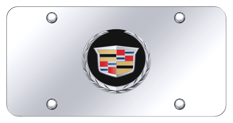 INC Circular Logo On Polished License Plate for GMC Chrome Au-Tomotive Gold