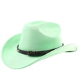 thumbnail image 3 of Western Frontier Cowboy Hat Curved Brim for Outdoor Adventure Travel Riding and Country Style Craftsmanship, 3 of 3