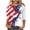 Blue12, variant on Zedker AmericanIndependence Day T Shirts for Women 2026 Shirts Patriotic Short Sleeve Usa Flag Shirt 4th Of July Floral Print Casual Tops Blue Size S-XXXXXL