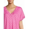 thumbnail image 5 of Secret Treasures Women's and Women's Plus Size Knit V-Neck Nightgown with Short Sleeves, 5 of 5