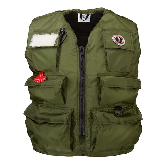 Mustang Fisherman Manual Inflatable Life Vest - Olive - XL [MIV10-7-XL-101]