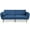 Navy, variant on Costway Convertible Futon Sofa Bed Adjustable Couch Sleeper w/ Wood Legs Grey
