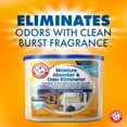 thumbnail image 4 of (3 pack) Arm & Hammer Disposable Moisture Absorber and Odor Eliminator, Clean Burst Scent, 14oz Tub, 4 of 8