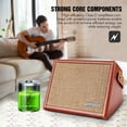 thumbnail image 5 of ammoon AC-15 15W Portable Acoustic Guitar Amplifier Amp BT Speaker with Microphone Input Supports Bass Treble Control Reverb Effect Built-in Rechargeable Battery, 5 of 7