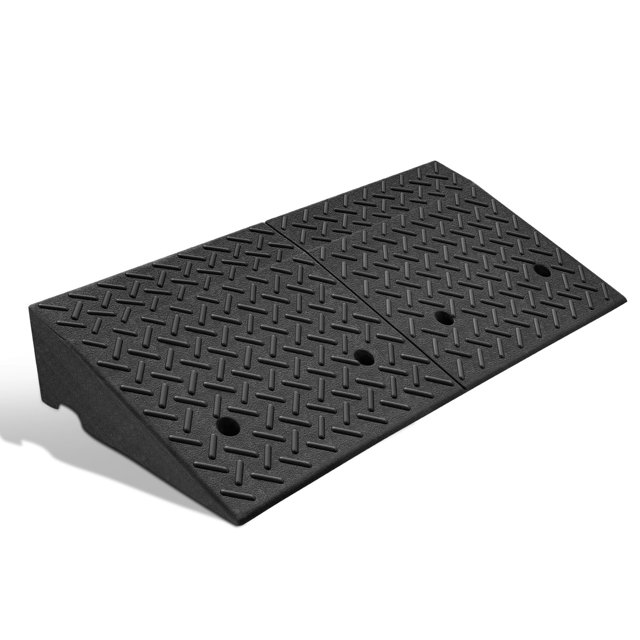 Rampa de goma para bordillos DNA MOTORING 7 Rise, 38,5 cm de largo x 19,6 cm de ancho x 7 cm de alto