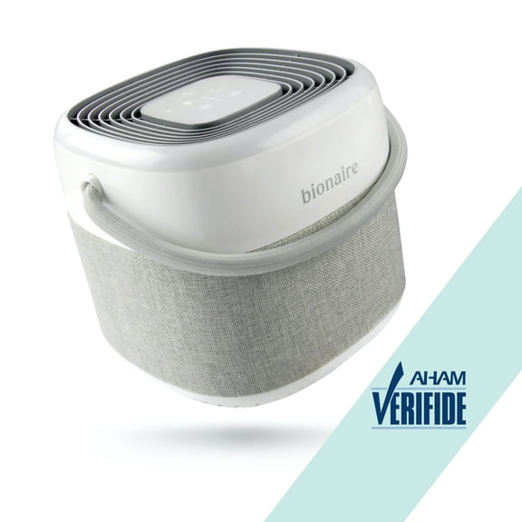 Bionaire True HEPA Sense Air Purifier with 4-in-1 Filtration and Aromatherapy for Rooms up to 413 sq. ft, White