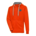 thumbnail image 2 of Men's-Antigua  Orange New York City FC Victory Fleece Raglan Full-Zip Hoodie, 2 of 3