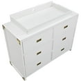 Baby Relax Miles Dresser Topper, Nursery Furniture, White Wood