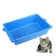 thumbnail image 3 of 1 inodoro para gatos con abertura para inodoro, tres en uno, de plástico, de tres capas (azul)., 3 of 5
