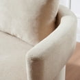 thumbnail image 5 of Loveseat Sofa with High-Resilience Cushions, Ergonomic Design with Arched Arms, Sturdy Hardwood Legs, Soft Velvet Upholstery, Includes Floor Protection Pads, Easy Assembly, Pebble, 5 of 10