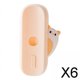 thumbnail image 1 of 5 Soportes para Cepillos de Dientes Eléctricos, Almacenamiento Magnético con Succión para El Hogar, Baño, Familia, Color Naranja 6 piezas, 1 of 10