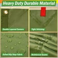 thumbnail image 4 of Wakeman Outdoors 15x12ft Camping Tarp with Poles, Tent or Hammock Rain Fly with UV Protection, Green, 4 of 10