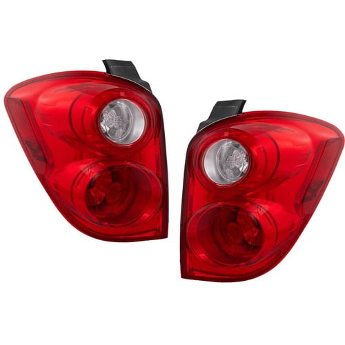Halogen Tail Light Set For 2010-2015 Chevy Equinox Clear/Red w/ Bulbs 2Pcs