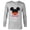 Athletic Heather, variant on Mickey Mouse Red Shorts Icon Fiancé Engagement Family- Long Sleeve T-Shirt for Men - Customized-Black